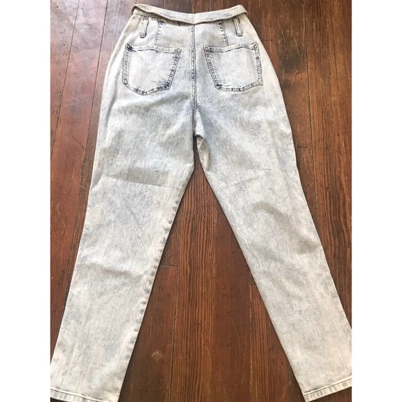 Express Ankle Legging Mid Rise Button Fly Jeans Light Wash Denim 6 R Repreve - Picture 8 of 9